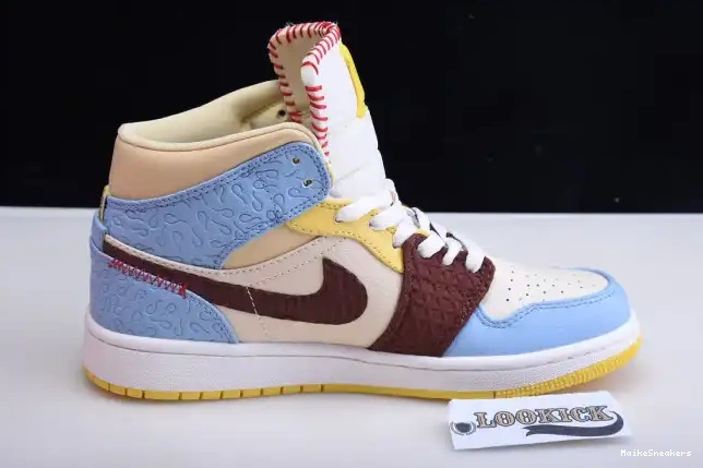MaikeSneakers Air Mid Jordan 1 CU2803-200 Fearless x Maison Rouge SE Chateau 0519